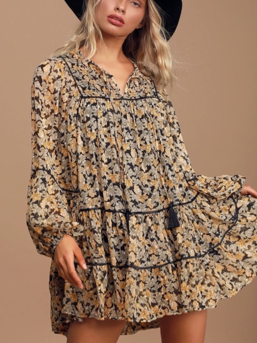 Free People Floral Mini Dress